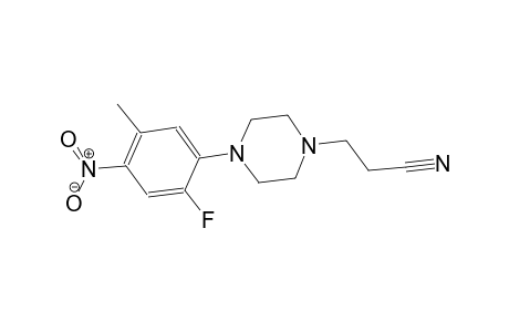 1-piperazinepropanenitrile, 4-(2-fluoro-5-methyl-4-nitrophenyl)-