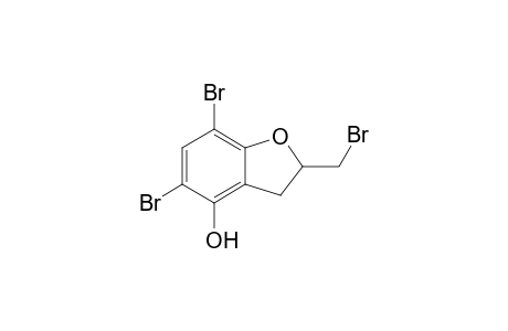 5,7-Dibromo-2-(bromomethyl)-4-hydroxy-2,3-dihydrobenzofuran