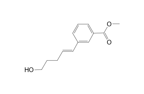 Benzoic acid, 3-(5-hydroxy-1-pentenyl)-, methyl ester, (E)-