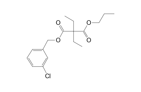 Diethylmalonic acid, 3-chlorobenzyl propyl ester