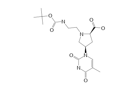 (2S,4S)-1-(N-TERT.-BUTYLOXYCARBONYL-AMINOETHYL)-4-(THYMIN-1-YL)-PROLINE