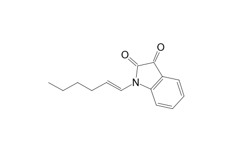 trans-1-Hex-1-enyl-1H-indole-2,3-dione