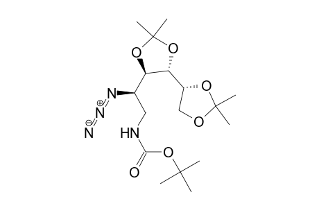 N-[(2R)-2-azido-2-[(4R,5S)-5-[(4R)-2,2-dimethyl-1,3-dioxolan-4-yl]-2,2-dimethyl-1,3-dioxolan-4-yl]ethyl]carbamic acid tert-butyl ester