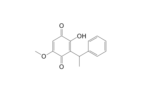 2,5-Cyclohexadiene-1,4-dione, 2-hydroxy-5-methoxy-3-(1-phenylethyl)-