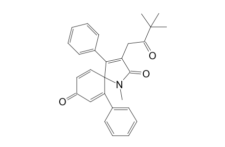 3-(3,3-Dimethyl-2-oxobutyl)-1-methyl-4,6-diphenyl-1-azaspiro[4.5]deca-3,6,9-triene-2,8-dione