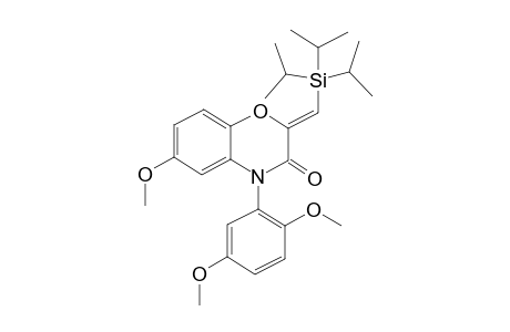 2-(Z)-Triisopropylsilylmethylidene-4-(2,5-dimethoxyphenyl)-6-methoxy-2H-1,4-benzoxazin-3(4H)-one