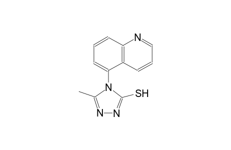 4H-1,2,4-triazole-3-thiol, 5-methyl-4-(5-quinolinyl)-