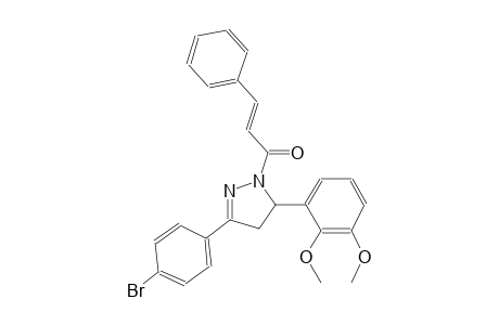3-(4-bromophenyl)-5-(2,3-dimethoxyphenyl)-1-[(2E)-3-phenyl-2-propenoyl]-4,5-dihydro-1H-pyrazole