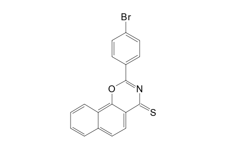 2-(p-Bromophenyl)-4H-naphtho[2,1-e]-(1,3)-oxazine-4-thione