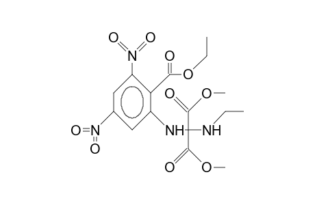 Ethyl 2-[N-(dimethoxycarbonyl)(ethylamino)methyl]amino-4,6-dinitrobenzoate