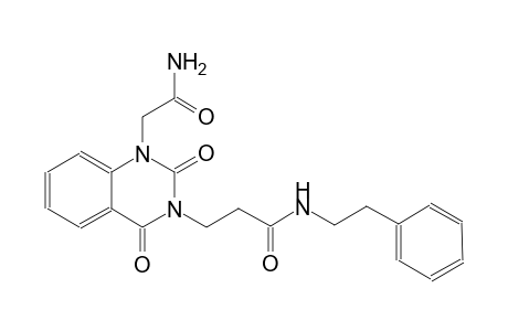 3-(1-(2-amino-2-oxoethyl)-2,4-dioxo-1,4-dihydro-3(2H)-quinazolinyl)-N-(2-phenylethyl)propanamide