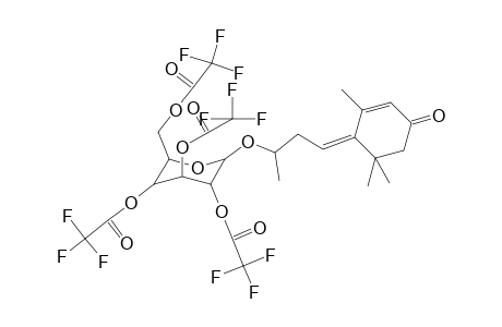 (2R,4S,5R)-2-((2,2,2-trifluoroacetoxy)methyl)-6-(((Z)-4-(2,6,6-trimethyl-4-oxocyclohex-2-en-1-ylidene)butan-2-yl)oxy)tetrahydro-2H-pyran-3,4,5-triyl tris(2,2,2-trifluoroacetate)