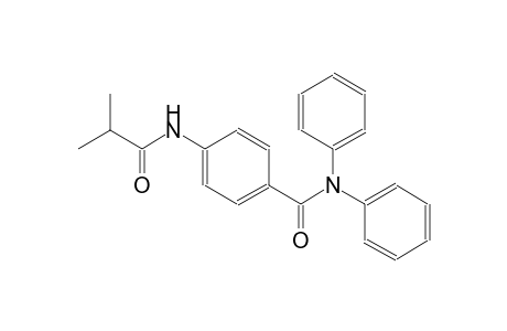 benzamide, 4-[(2-methyl-1-oxopropyl)amino]-N,N-diphenyl-