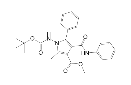 2-Methyl-5-phenyl-3-methoxycarbonyl-4-(phenylaminocarbonyl)-1-[N-(tert-butoxycarbonyl)amino]pyrrole