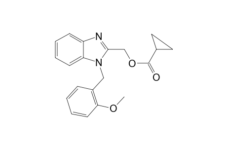 Cyclopropanecarboxylic acid, [1-[(2-methoxyphenyl)methyl]-1H-1,3-benzimidazol-2-yl]methyl ester