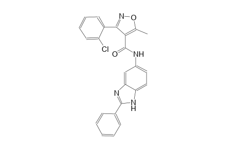 4-isoxazolecarboxamide, 3-(2-chlorophenyl)-5-methyl-N-(2-phenyl-1H-benzimidazol-5-yl)-