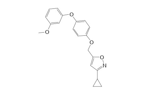 Isoxazole, 3-cyclopropyl-5-[[4-(3-methoxyphenoxy)phenoxy]methyl]-