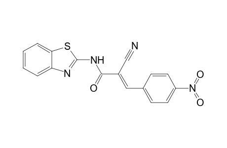 (E)-N-(1,3-benzothiazol-2-yl)-2-cyano-3-(4-nitrophenyl)-2-propenamide