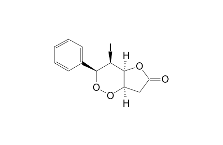 (+-)-(3S,4S,4aS,7aR)-4-Iodo-3-phenyltetrahydro-furo[3,2-c][1,2]dioxin-6-one