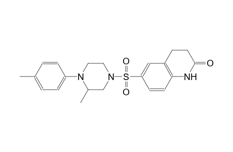 6-{[3-methyl-4-(4-methylphenyl)-1-piperazinyl]sulfonyl}-3,4-dihydro-2(1H)-quinolinone