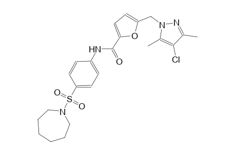 5-[(4-chloro-3,5-dimethyl-1H-pyrazol-1-yl)methyl]-N-[4-(hexahydro-1H-azepin-1-ylsulfonyl)phenyl]-2-furamide