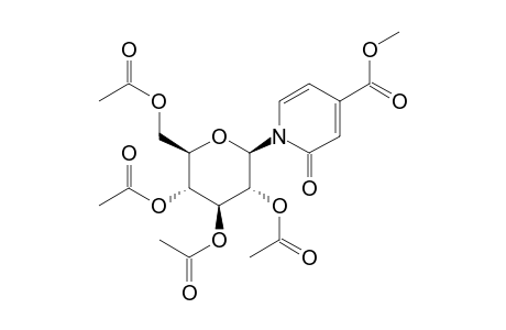 1,2-DIHYDRO-1-beta-D-GLUCOPYRANOSYL-2-OXOISONICOTINIC ACID, METHYL ESTER, TETRAACETATE