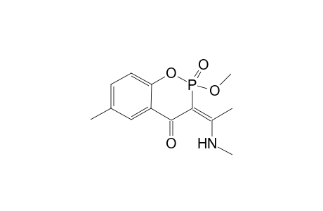 2-Methoxy-6-methyl-3-[1'-(methylamino)ethylidene]-2,3-dihydro-2,4-dioxo-2-.lambda.(5)-benzo[e]-[1,2]-oxaphosphinane