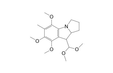 6-Methyl-2,3,9,9a-tetrahydro-5,7,8-trimethoxy-1H-pyrrolo[1,2-a]indole-9-carboxaldehyde dimethyl acetal