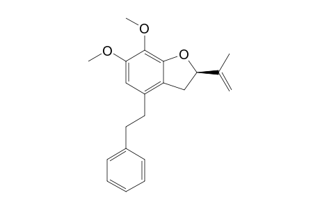 2-ISOPROPENYL-6,7-DIMETHOXY-4-(2-PHENYLETHYL)-DIHYDROBENZOFURAN
