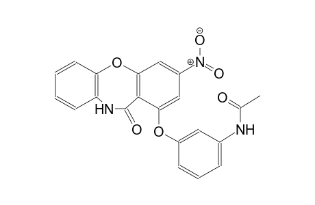 N-[3-[(6-keto-9-nitro-5H-benzo[b][1,4]benzoxazepin-7-yl)oxy]phenyl]acetamide