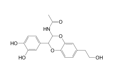 Acetamide, N-[3-(3,4-dihydroxyphenyl)-2,3-dihydro-7-(2-hydroxyethyl)-1,4-benzodi oxin-2-yl]-