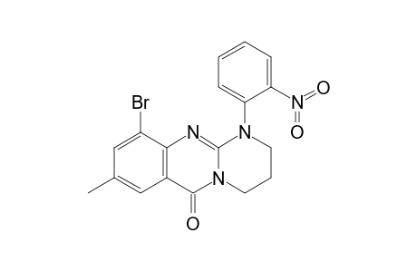 10-Bromo-8-methyl-1-(2'-nitrophenyl)-1,2,3,4-tetrahydropyrimido[2,1-b]quinazolin-6-one