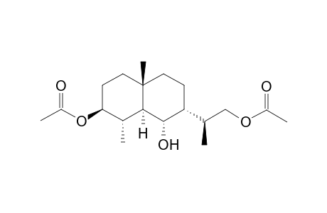 3.beta.,12-Diacetoxy-6-.alpha.-hydroxy-4.alpha.,5.alpha.11.beta.-H-eudesmane