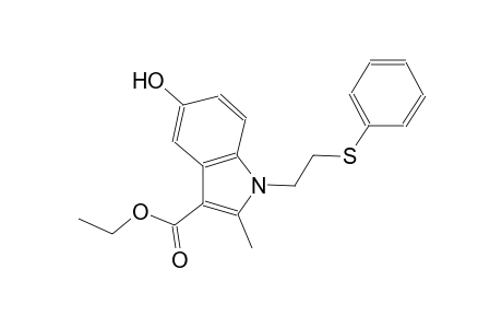 1H-indole-3-carboxylic acid, 5-hydroxy-2-methyl-1-[2-(phenylthio)ethyl]-, ethyl ester