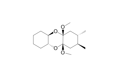 (2S,3S,4aS,5aR,9aR,10aR)-4a,10a-Dimethoxy-2,3-dimethyl-dodecahydro-dibenzo[1,4]dioxine