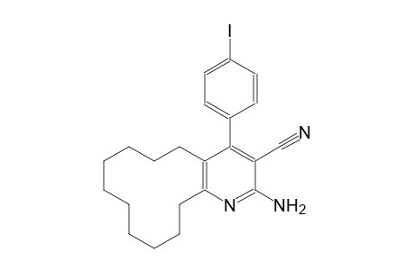 2-amino-4-(4-iodophenyl)-5,6,7,8,9,10,11,12,13,14-decahydrocyclododeca[b]pyridine-3-carbonitrile