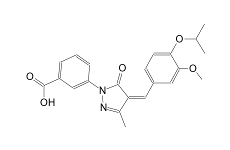 3-[(4Z)-4-(4-isopropoxy-3-methoxybenzylidene)-3-methyl-5-oxo-4,5-dihydro-1H-pyrazol-1-yl]benzoic acid