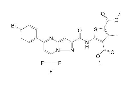dimethyl 5-({[5-(4-bromophenyl)-7-(trifluoromethyl)pyrazolo[1,5-a]pyrimidin-2-yl]carbonyl}amino)-3-methyl-2,4-thiophenedicarboxylate