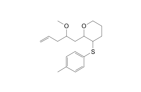 (trans)-2-(2'-Methoxypent-4'-enyl)-4-(4"-tolylthio)-tetrahydropyran