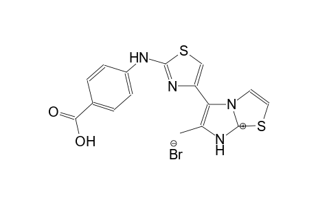 5-(2-((4-carboxyphenyl)amino)thiazol-4-yl)-6-methylimidazo[2,1-b]thiazol-7-ium bromide