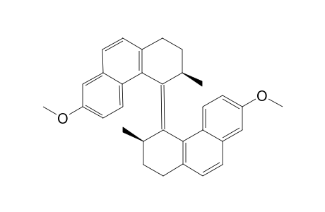 (3R*,3'R*)-(P*,P*)-trans-7,7'-Dimethoxy-3,3'-dimethyl-1,1',2,2',3,3',4,4"-tetrahydrobiphenanthrenylidene