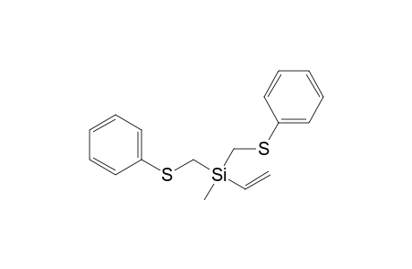 (Methyl)(ethenyl)-bis[(phenylthio)methyl] silane