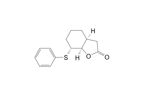 2(3H)-Benzofuranone, hexahydro-7-(phenylthio)-, (3a.alpha.,7.alpha.,7a.alpha.)-