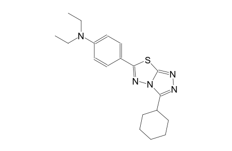 4-(3-cyclohexyl[1,2,4]triazolo[3,4-b][1,3,4]thiadiazol-6-yl)-N,N-diethylaniline