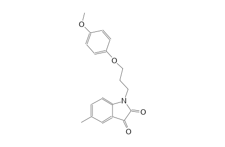 1H-indole-2,3-dione, 1-[3-(4-methoxyphenoxy)propyl]-5-methyl-