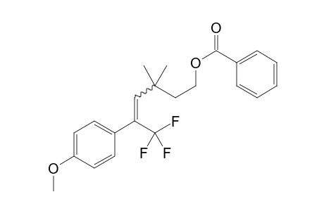 6,6,6-Trifluoro-5-(4-methoxyphenyl)-3,3-dimethylhex-4-en-1-yl benzoate