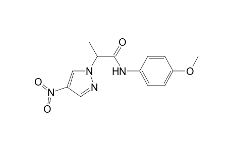 1H-Pyrazole-1-acetamide, N-(4-methoxyphenyl)-.alpha.-methyl-4-nitro-