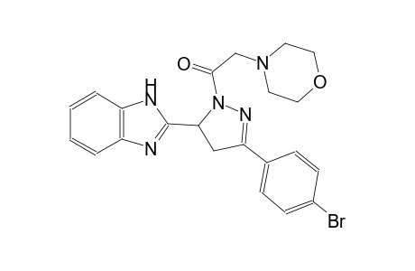 1H-benzimidazole, 2-[3-(4-bromophenyl)-4,5-dihydro-1-(4-morpholinylacetyl)-1H-pyrazol-5-yl]-