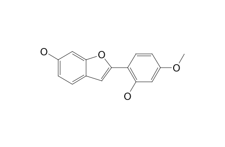 BOLUSANTHIN-IV;6-HYDROXY-2-(2'-HYDROXY-4'-METHOXY-PHENYL)-BENZOFURAN