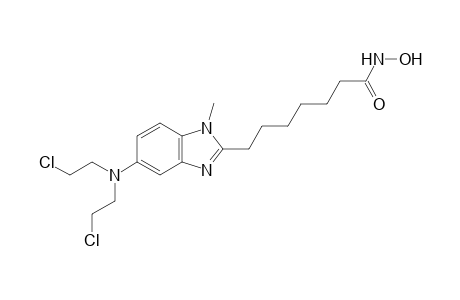 [1-methyl-2-(7'-heptylhydroxamic acid)-5-N,N-bis(2'-chloroethyl)]-1H-benzimidazole